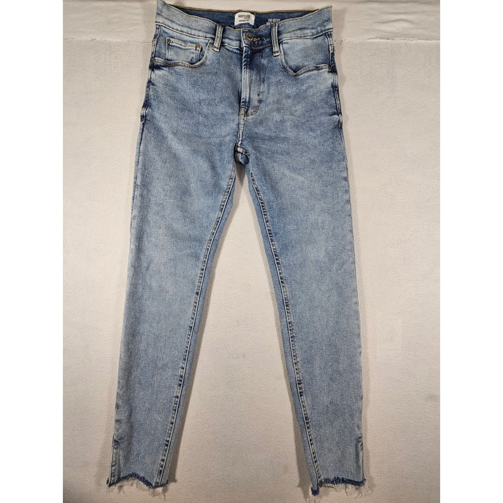 Kensie Jeans The Kelsey High Rise Skinny Light Wash Blue Denim Size 6/28